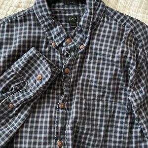 JCrew Checkered Slim Fit Oxford